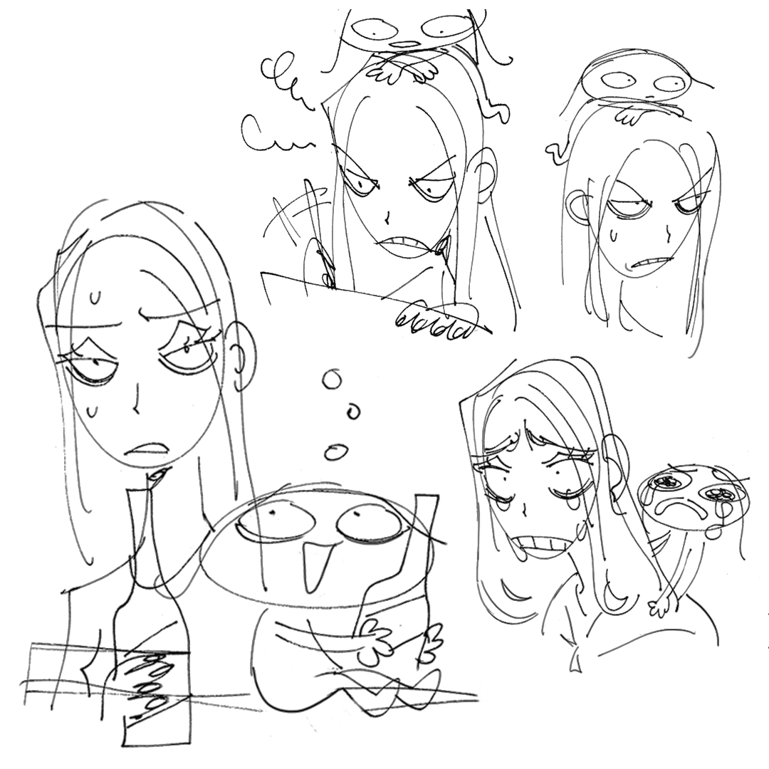 some diary drawings for a long comic about unlearning psychological abuse 