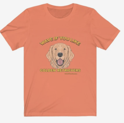 waveifyoulike's tweet photo. Wave if you like Golden Retrievers https://t.co/CqiUeRCdtX #dogs #goldenretriever #GoldenRetrievers #tshirt https://t.co/Ckk8YsKT3I