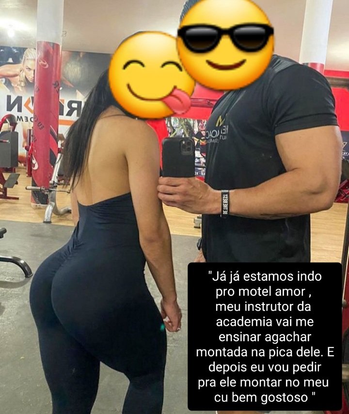 AmadorCorno's tweet photo. Levei muita galha do instrutor da academia.  Mais nunca pedi pra ela parar de fazer academia. https://t.co/jpETWgk0na