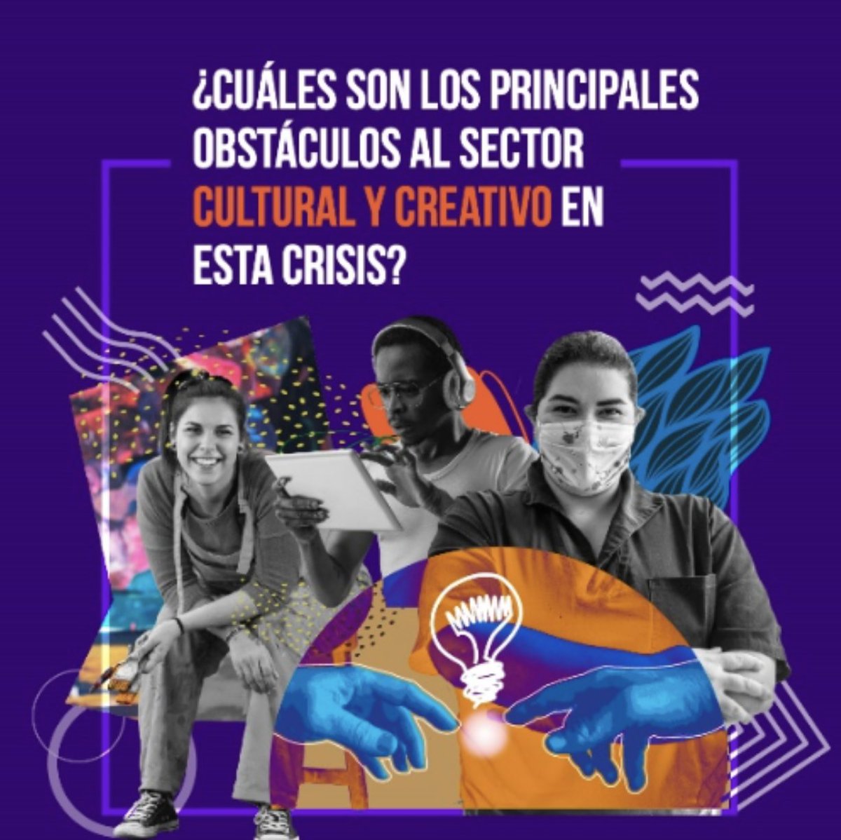 SkillsAgility's tweet photo. ¿Trabajas en las #IndustriasCreativas? ¿Cómo te está afectando la crisis del #COVID-19?
@el_BID, @UNESCO, @SEGIBdigital @Mercosur y @EspacioOEI quieren saber tu opinión.
#EconomíaCreativa #EconomíaNaranja https://t.co/4kSVTZpwOb https://t.co/BW1b0fBkYC