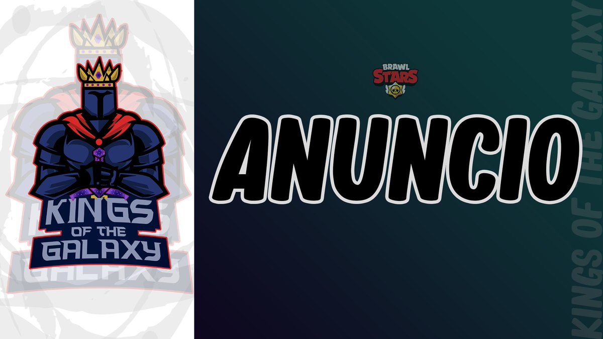 #BrawlStars 
Anunciamos el cierre del equipo Kings of the Galaxy 💫 

@Clix_26
<a href="/LolitosWRLD/">LoliWRLD</a>
<a href="/Danivi29/">✨Danivi✨</a>
@Axel_pem
@itsCesarbs
@JoseDM_BS

Si algún equipo se interesa por fichar a los jugadores mencionados, con gusto daremos referencias de ellos. Aunque si nivel habla por si solo.