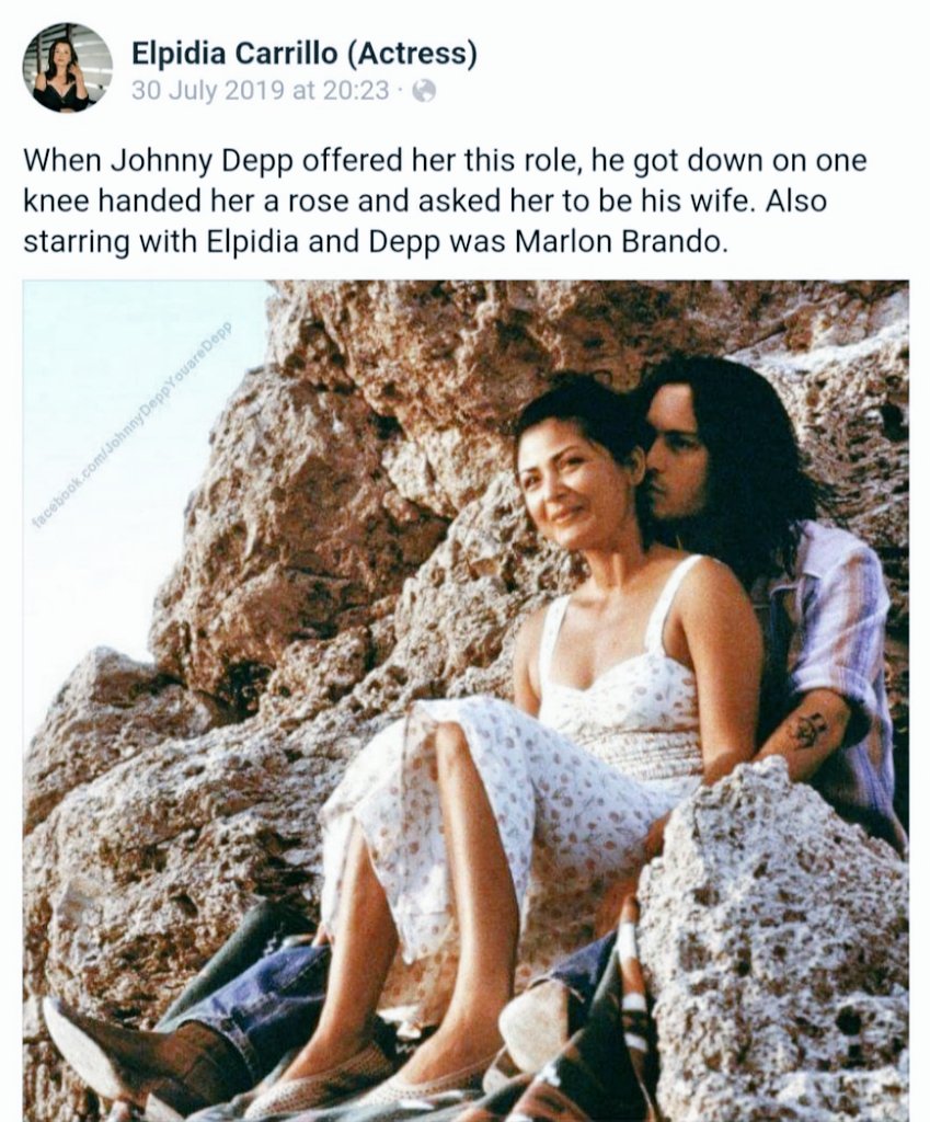  #ElpidiaCarrillo and  #JohnnyDepp in  #TheBrave (1997)