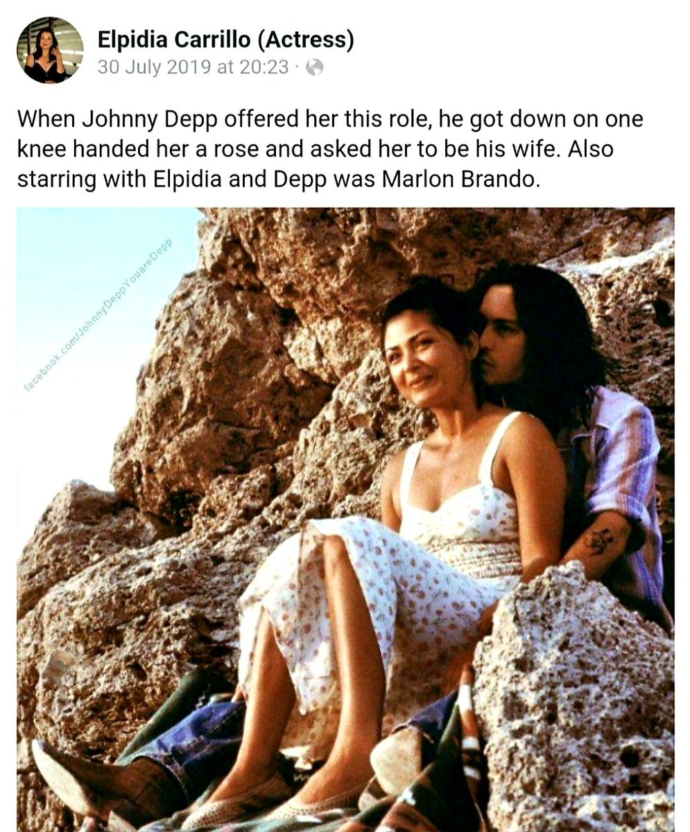  #ElpidiaCarrillo and  #JohnnyDepp in  #TheBrave (1997)