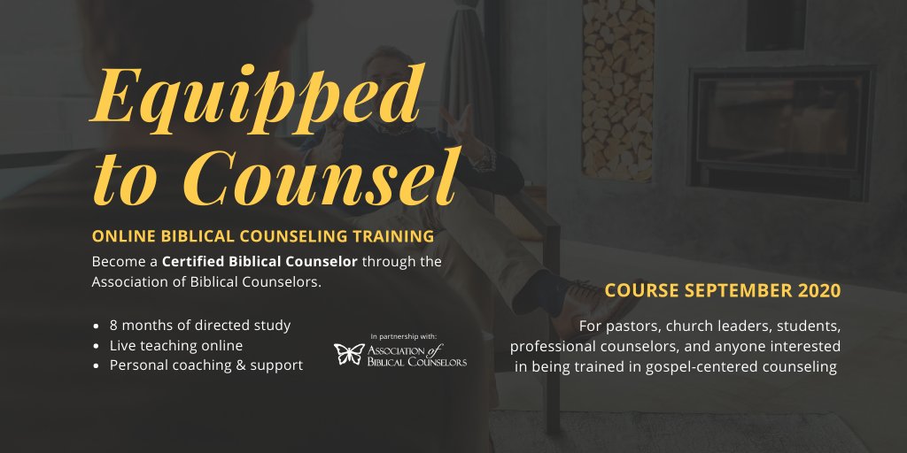 jasonkovacs's tweet photo. We still have room in our Fall @ABCounselors Level 1 Biblical Counseling Certification course. This is an 8 month course with live teaching and personal coaching. Info and application here https://t.co/pau0Rzihqs https://t.co/7SvkYp3MAH