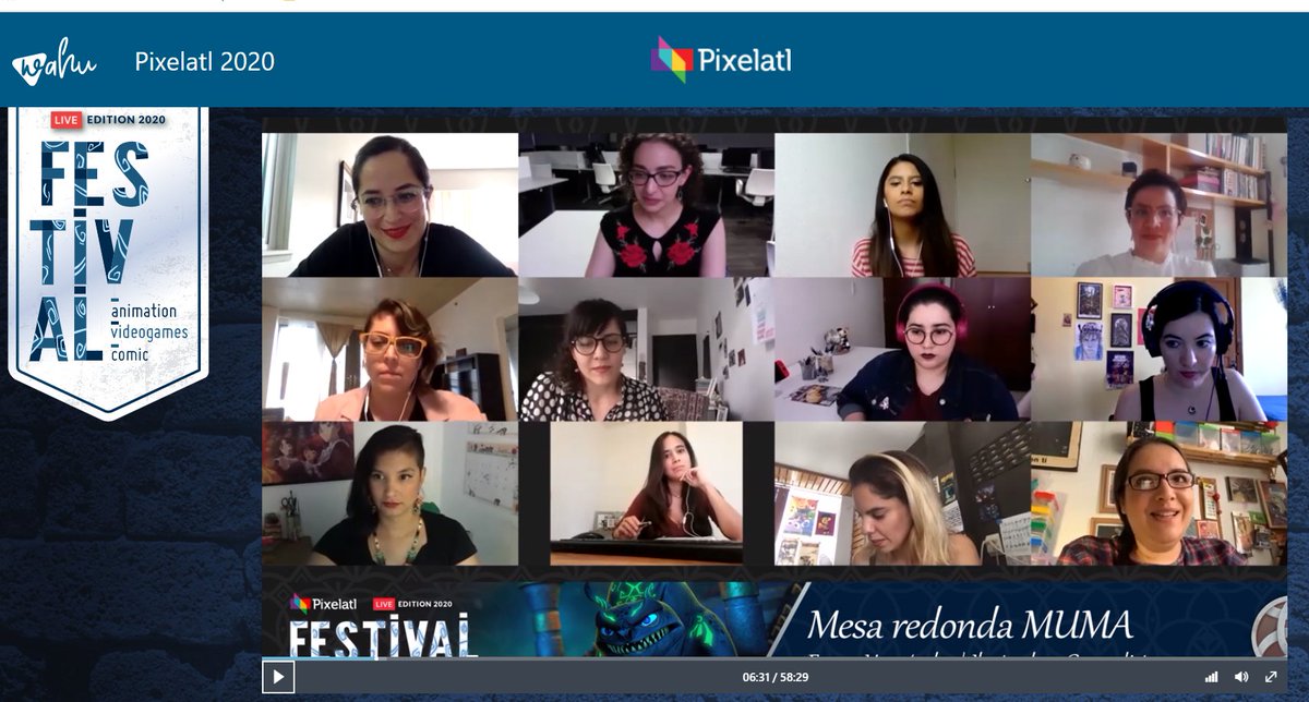 renatagp_art's tweet photo. Ya esta la mesa redonda de @muma_oficial presentandose en @Pixelatl 😊✨el tema fue "Mujeres y liderazgo en la Animación" https://t.co/2Q1VxqCS9X