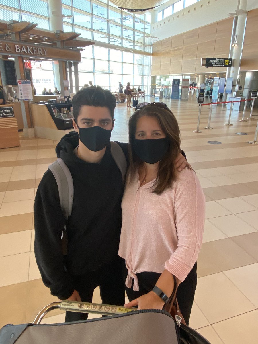 Well 2 out of 3 of my babies have left/are leaving! @Colton_1515  safe travels, wear your mask, wash your hands 32x a day like promised. Love you &amp; miss you already!  <a href="/NHJRMONARCHS/">N.H. Jr. Monarchs</a> take good care of my baby boy.