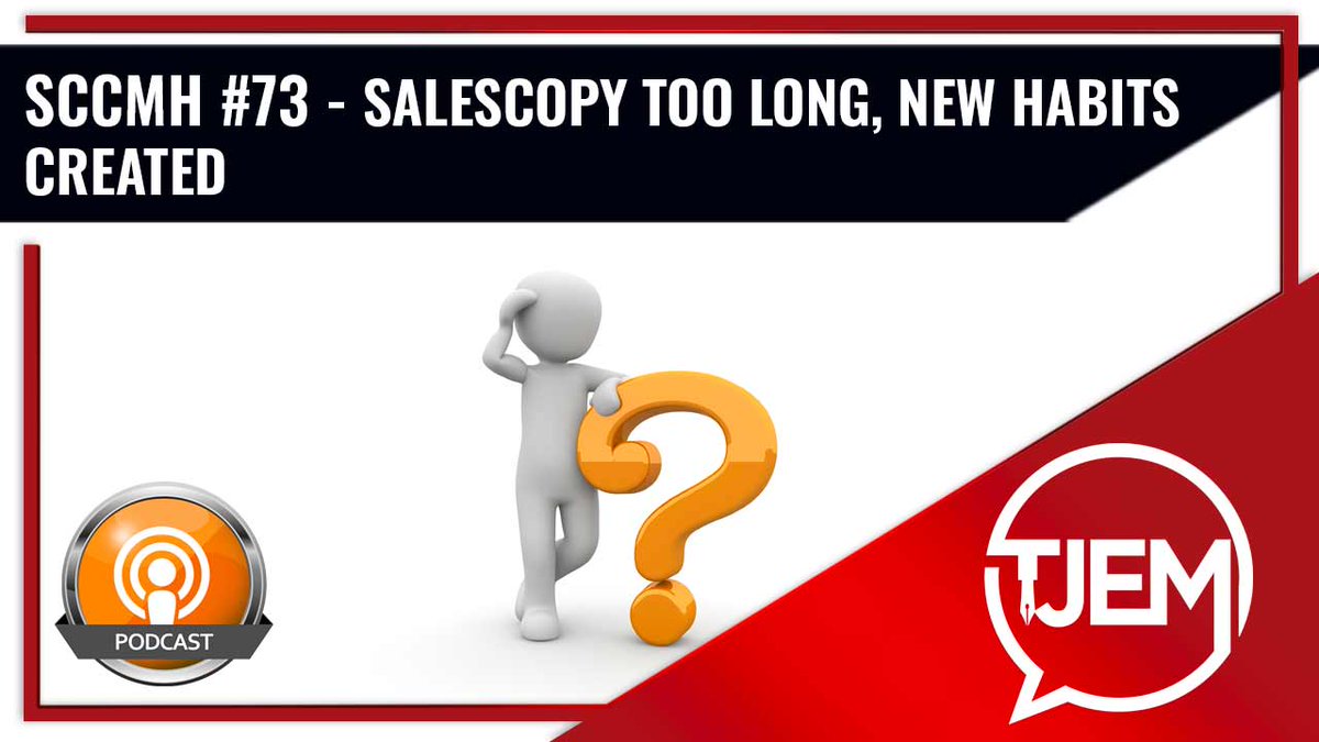 realjimedwards's tweet photo. Salescopy Too Long & New Habits Created
SCCMH Podcast 73 - https://t.co/T8RxIMv8Bl
#socialmediagrowth #freebooks #freebook #freebookoffer #leadmagnet #listbuilding #listbuildingstrategy #expert #socialmedia #jimedwards #stewsmith #podcast #podcasts https://t.co/tjMHwq7HWP