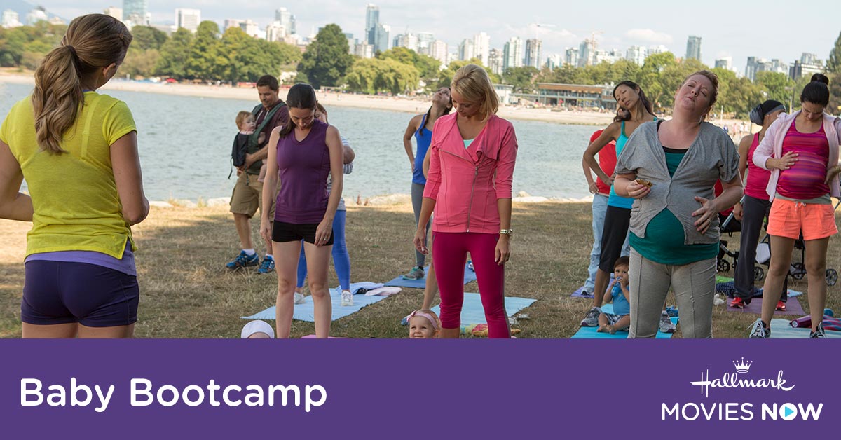 HallmarkPlus's tweet photo. Stream the film, #BabyBootcamp. Julia's a fitness instructor who signs up to be a part-time nanny. The problem? She knows nothing about taking care of children. Starring @DanneelHarris and @KavanjSmith of #WhenCallsTheHeart. https://t.co/0u59nirmFH