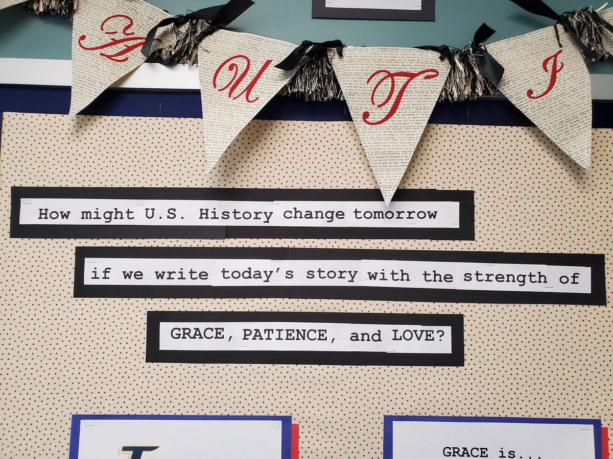 CpjhJanet's tweet photo. My favorite bulletin board. #WeGotThis #AchievingExcellenceTogether #GracePatienceLove @TISDCPJHS https://t.co/o0gqqnZM9d