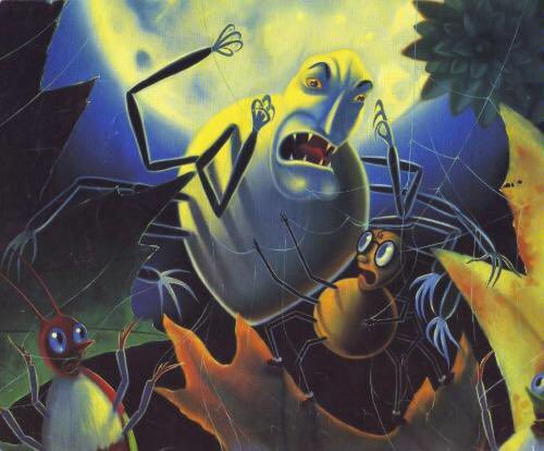 MFCavallaro8's tweet photo. Anyone else remember “Miss Spider’s Wedding” and that evil white spider? He had no business looking like that. Horrifying. #whydidhehavehands #traumatizing #MissSpiderbooks #spiderus https://t.co/xzD7gikEK6