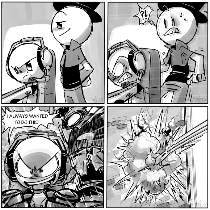 he died doing what he loved
(continuation of previous art)
#HenryStickmin 
@PuffballsUnited 