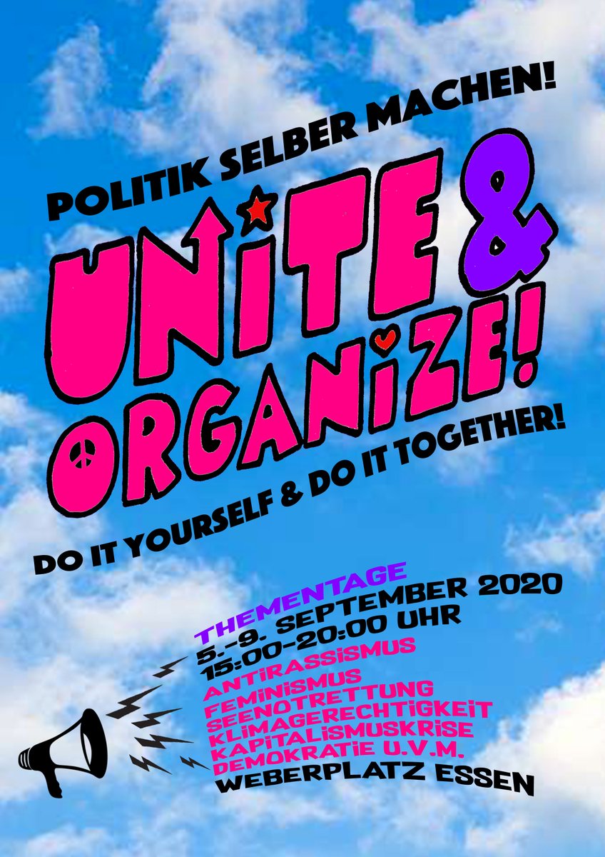 klimavernetzung's tweet photo. Dieses Wochenende gibt es in Essen gut viel Programm! Kommt vorbei! Uns gibt es am Montag von 15-18 Uhr mit allgemeinen EG Infos, Maskenbasteln für die Aktion &amp; guten Gesprächen. Wir freuen uns auf euch!
https://t.co/KaLVVGistK https://t.co/7MHZ1og2Ah