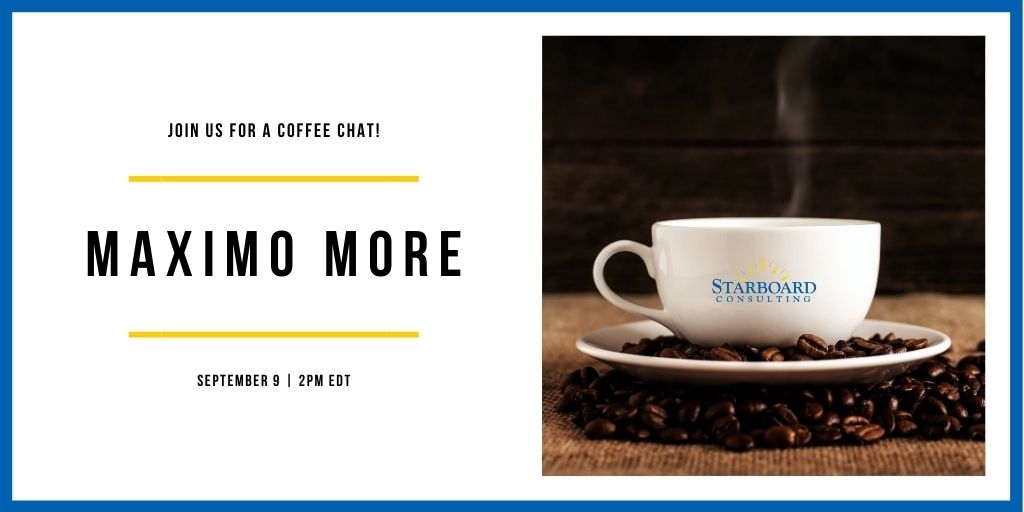 MaximoExperts's tweet photo. How well do you know the #Maximo MORE community? Join us for our next Coffee Chat: learn more about training, certifications and MORE! Register now: https://t.co/GczGOEh7nn

#maximomore #ibmmaximo #maximocommunity https://t.co/ceLa0Az66K