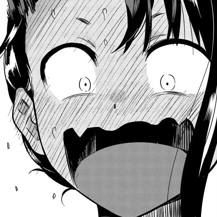 (Hwaah it's happening again) 

why is it she always freaked out whenever Komi made the first move? the girl just couldn't help but turn pink as her fingers gently curled around Komi's