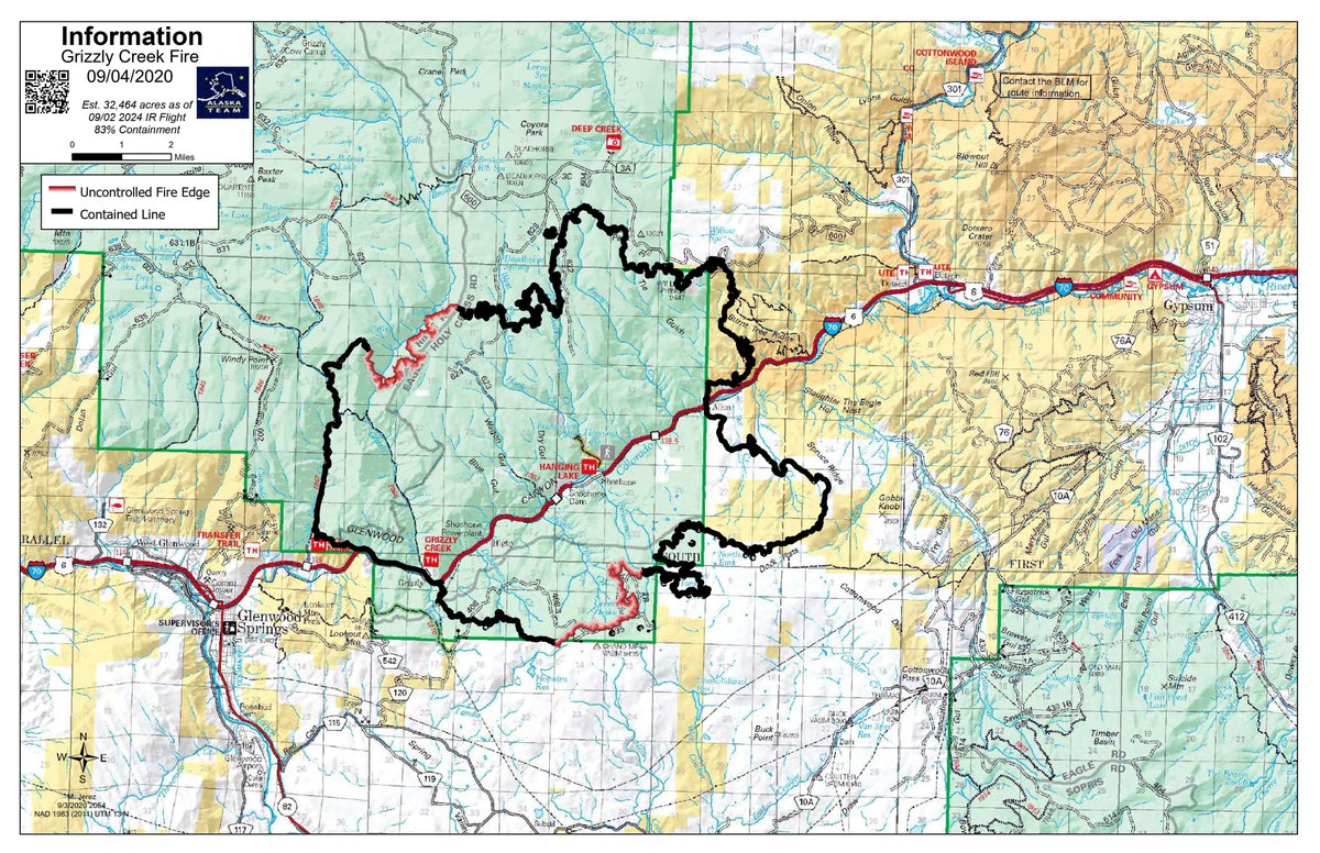 fire_grizzly's tweet photo. #GrizzlyCreekFire 9.04.2020 Daily update is posted on Inciweb at https://t.co/co4li1b0JD
Fire Size: 32,464   Containment: 83% https://t.co/je4Fp11gdW