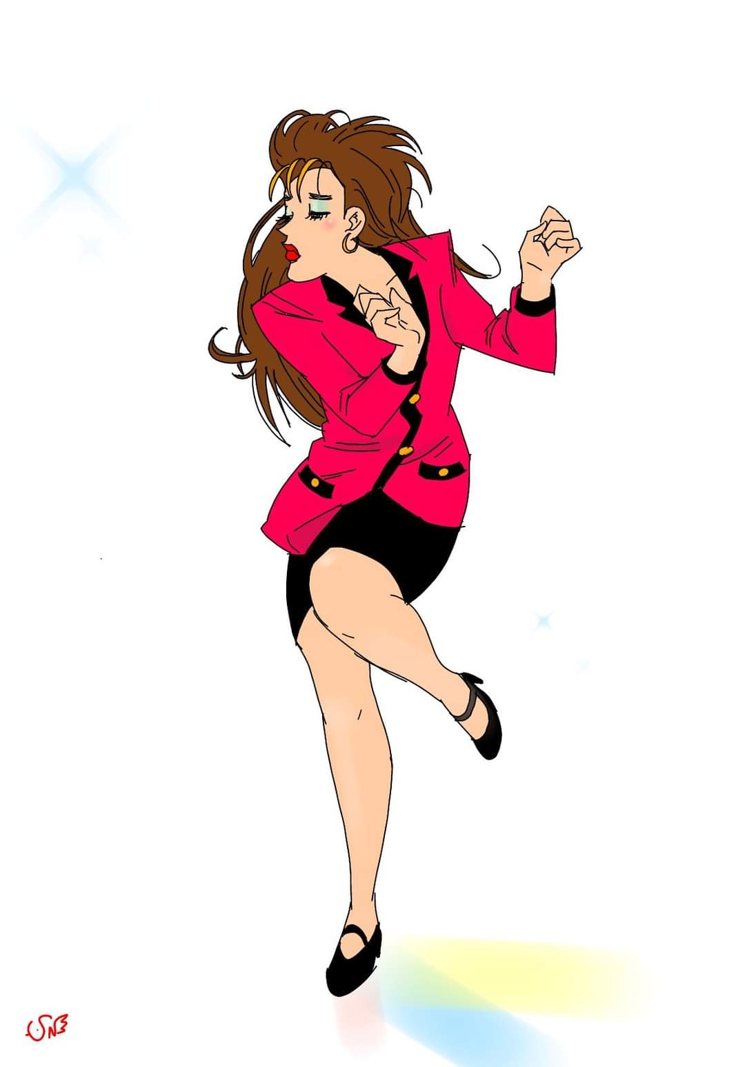 内藤伸二 荻野目洋子さんのダンシングヒーローが大好き バブリーダンス 荻野目洋子 登美丘高校ダンス部 最高 漫画 Manga 絵描き イラスト好きさんと繋がりたい 絵描きさんと繋がりたい Art 内藤伸二 Illustrate ダンシングヒーロー
