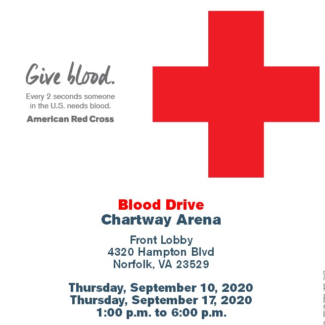 Blood drive Thursday, September 10 from 1pm-6pm.  Please visit RedCrossBlood.org and enter: Monarchs to schedule an appointment.  <a href="/ODU/">Old Dominion University</a> @ODUSEES <a href="/ODUAuxServices/">ODU Auxiliary Business Services</a> <a href="/ODUSAAC/">ODU SAAC</a>