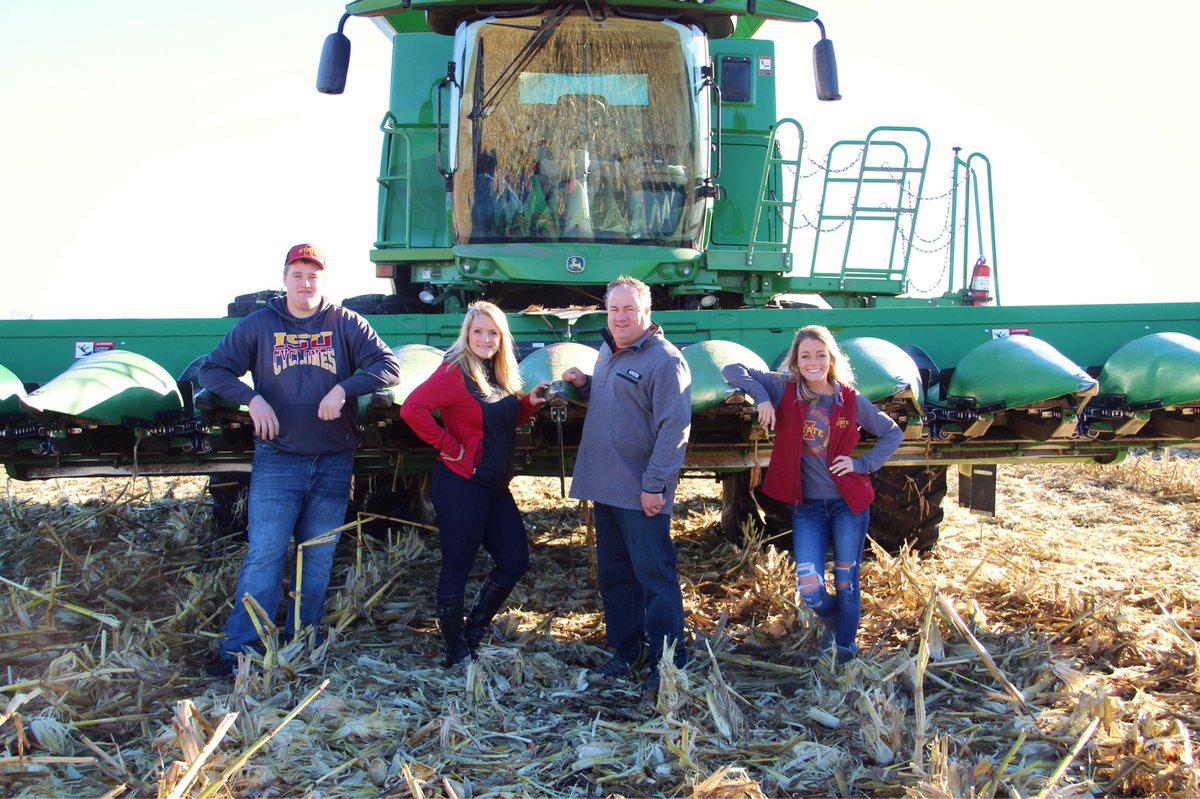CycloneATH's tweet photo. From the crop fields to the football field, Cyclone Nation is farm strong. Show us how you represent Iowa State on your farm using #CyFarm for the chance to win an ISU hat! 🚜💪 https://t.co/sWxmRFyI82
