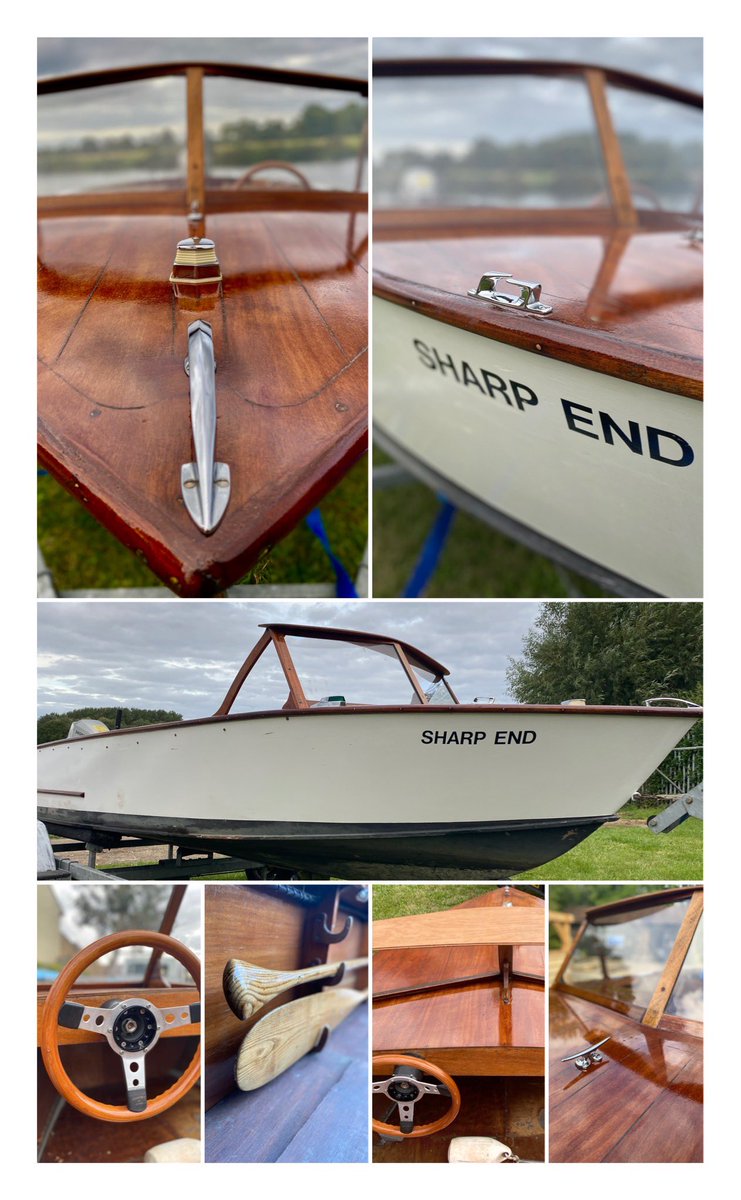 Selling this beautiful 1960’s wooden motorboat, recently revarnished and in fantastic condition. Engine works flawlessly, brilliant river cruiser - DM me for details