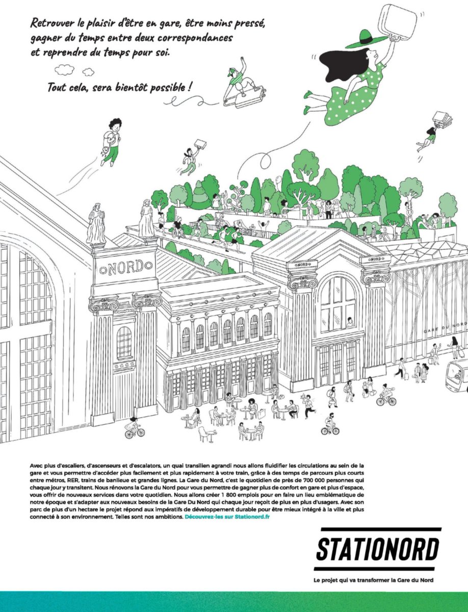 ☀️Retrouvez le plaisir d’être en gare  !
Le projet StatioNord, pour une #GareDuNord plus confortable et connectée à ses utilisateurs, à son quartier, à ses habitants...
 
A découvrir dans <a href="/le_Parisien/">Le Parisien</a> du jour ⤵️
