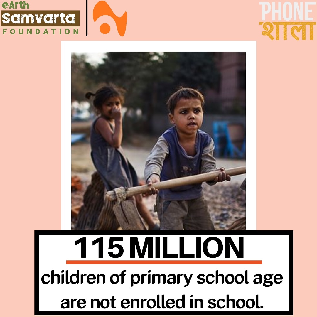 PhoneShaala's tweet photo. "142 million youth between the ages of 15 - 17 are not in school". - UNESCO REPORT

PhoneShaala's mission is to improve literacy and the quality of education by supplementing government efforts and supporting teachers and parents. 

#childwelfare #education #study #NGO https://t.co/QVl3GTHKHc