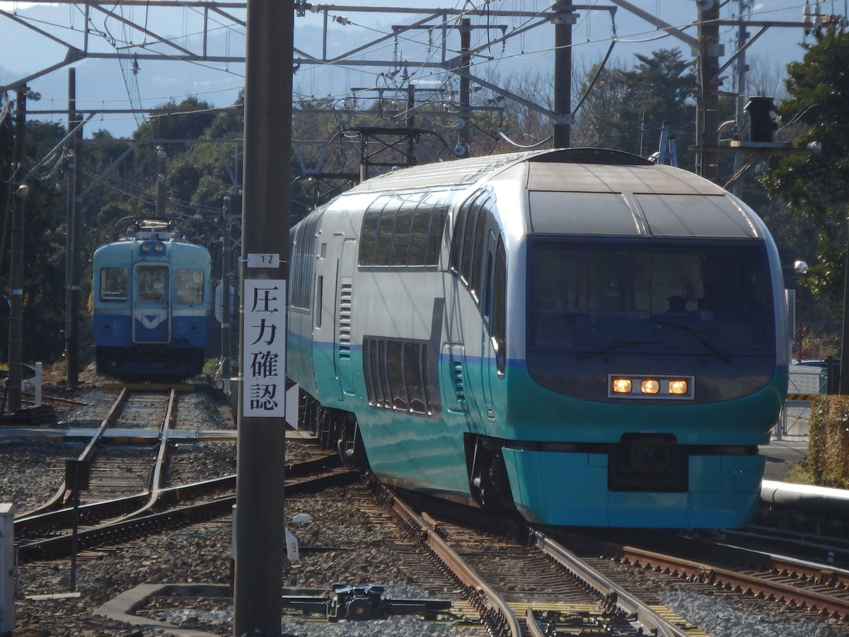 にいてつ 251系特急スーパービュー踊り子4号東京行きと185系特急踊り子107号伊豆急下田行き伊豆急行線伊豆高原 19 1 13