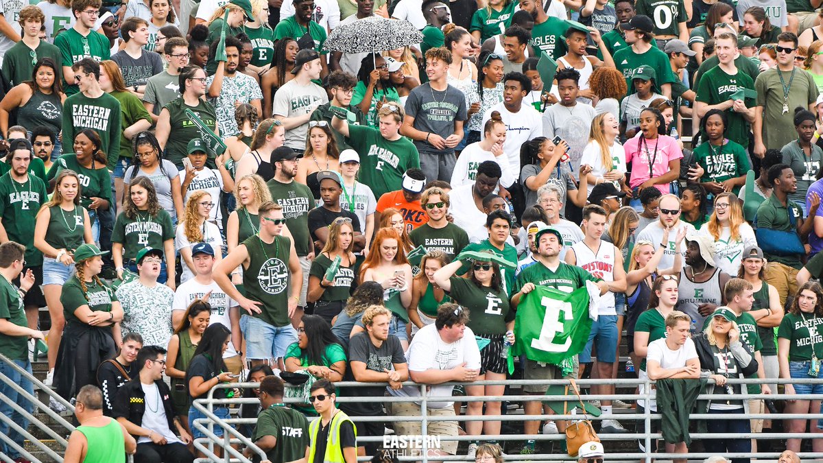 EMUAthletics's tweet photo. Happy #BlockEFriday and College Colors Day‼️
Show us how you're repping the Green and White!💚
#EMUEagles https://t.co/Ukp6xPfvng