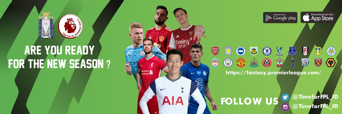 Liga TimeforFPL_ID Season 2020/21
🥇200k saldo ovo/gopay/pulsa
🥈100k pulsa
🥉 50k pulsa
-Kode liga ada di akhir google form
-Wajib RT
-Wajib follow salah satu akun twitter/ig <a href="/TimeforFPL_ID/">FPL IS BACK! 🇮🇩</a> dan mengisi google form ⏩ bit.ly/FormLigaTimefo…
Grup Wa ⏩ bit.ly/3529nsh