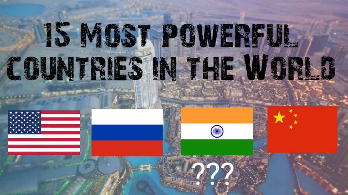 YouTubeIndia12's tweet photo. 15 Most powerful countries in the world - Powerful Countries 
https://t.co/hQGbSuyV4V
#UnitedStates #india #russia #china
#Switzerland #Canada #UnitedArabEmirates #SaudiArabia #SouthKorea #Israel #Japan #France #UnitedKingdom #Germany https://t.co/R4dZYwggJZ