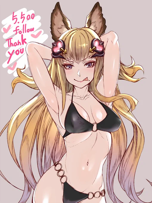 フォロワー様5500人突破、ありがとうございます!✨
まだまだ作品数は少ないですが、今後とも宜しくお願いします☺️

イラストはグラブルの推しであるメーテラさんです。水着実装まだですか・・? 