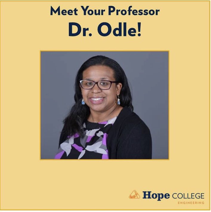 Hope_Engineers's tweet photo. Next in our #GetToKnowYourProf series is the newest member of our department, Dr. @BrookeOdle. If you haven’t met her yet, learn more about her here. #GoHope #TheHopeDifference ⚓️ #engineering https://t.co/cEgDOJori9
