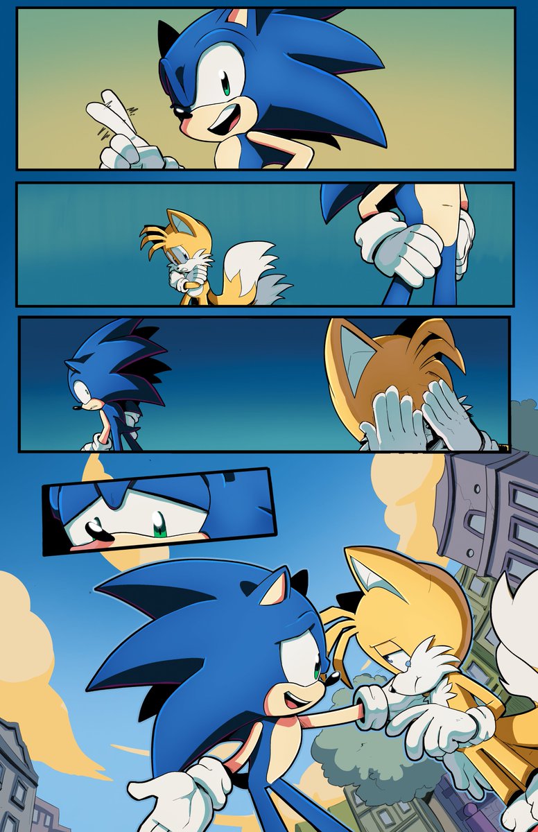 I hope this gives some people hope
But I've been trying out for Sonic comic stuff since I was a teenager.
1. First comic page I submitted to Archie STH 2014
2. An Archie STH page redraw around 2015
3. Archie STH page redraw in 2017
4. IDW STH page in 2020