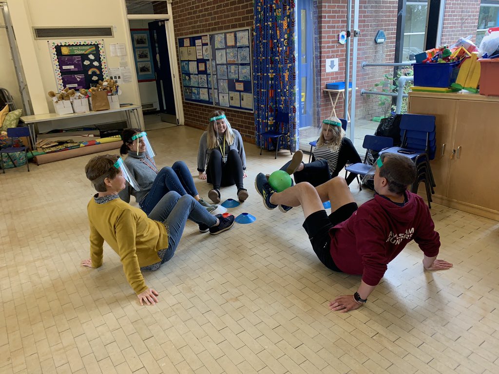 realPE_Annie's tweet photo. John of Gaunt staff loved the theme based stories for EYFS & Keystage 1, they certainly challenged themselves applying their Monkey Seated Balance skills in our Exchanging Objects Game 🔥🔥🙌🏼 Lots of Social skills celebrated too by staff 👌🏼👏👍🏻✋🏾 #realPE #Jasmine #multiability https://t.co/4mHWgYWjhg