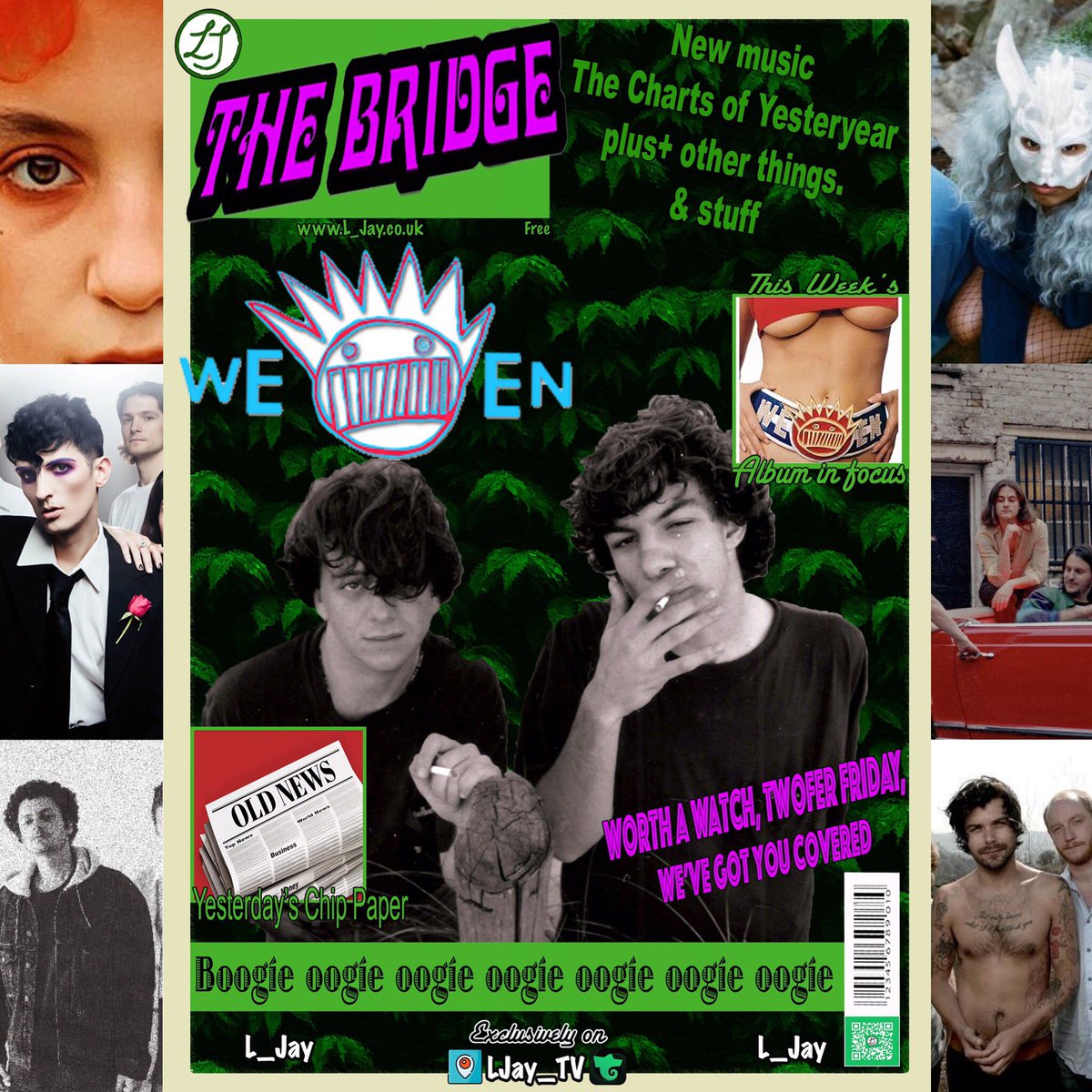 LJay_TV's tweet photo. Tonight’s ep49 #theBridge @weeninfo’ “Chocolate and Cheese” - 1994 is our #AlbumInFocus + #NewMusic from @ph0ebegreen @JaduHeart @creepercultuk @BLACKHONEYUK @grandson @BiffyClyro I’ll be live @ 5pm BST for another alt music & review show. Starting With or without you 👍🏻🔞 https://t.co/QYJXr9SVr4