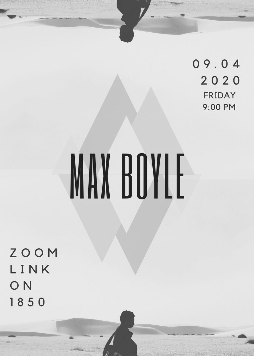 Virtually join us tonight for Max Boyle’s concert! Go to 1850 for more information!