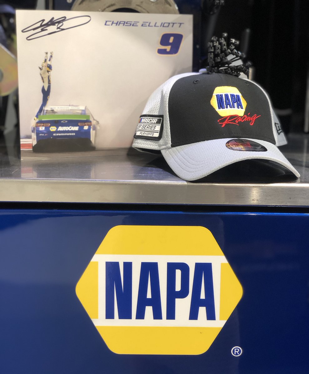 NAPARacing's tweet photo. What better way to start the #NASCARPlayoffs than with a giveaway?!

This awesome #NAPAKnowHow @chaseelliott Playoffs hat and signed hero card will go to one lucky fan. Follow us *and* @NAPAKnowHow, and retweet this for a chance to WIN! 🏁 (U.S. address only) #di9 https://t.co/zEARuV4HUO