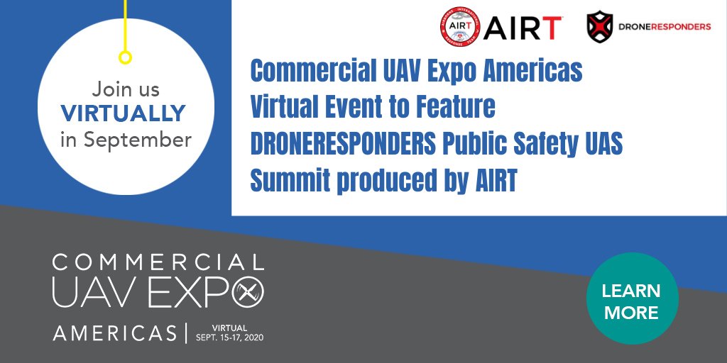 ExpoUAV's tweet photo. Digital environment will allow attendees from around the world to engage in targeted educational content to learn how first responders are using sUAS to save lives. Learn more about what the Summit pass has to offer here: https://t.co/BskevOYxjO https://t.co/qvsZZZCnAO