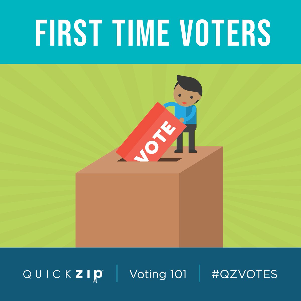 Here is a comprehensive guide for any first time voter! Get answers about how to register, what to expect, what's on the ballot, and other questions you might have. Onward first time voters! ow.ly/J8nd50BhqJ7

#qzvotes #firsttimevoter