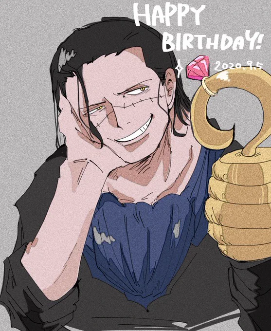 #クロコダイル生誕祭
 #クロコダイル生誕祭2020 
社長!!!!おめでとう!!!すき!!!!!!! 