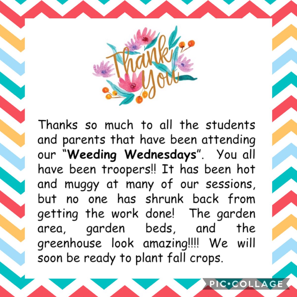 BrickellPTA's tweet photo. #weedingwednesday https://t.co/F95AD9yZvI