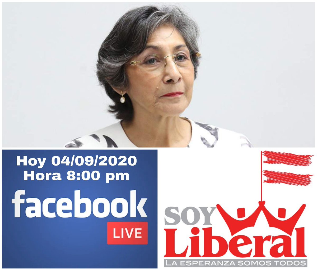 Hoy tendremos un conversatorio con la  <a href="/AbogadaEspinoza/">Maribel Espinoza</a> a las 8:00 pm por medio de Facebook Live. Tema: Situación del <a href="/CCEPLH/">Partido Liberal de Honduras</a>  y del país.