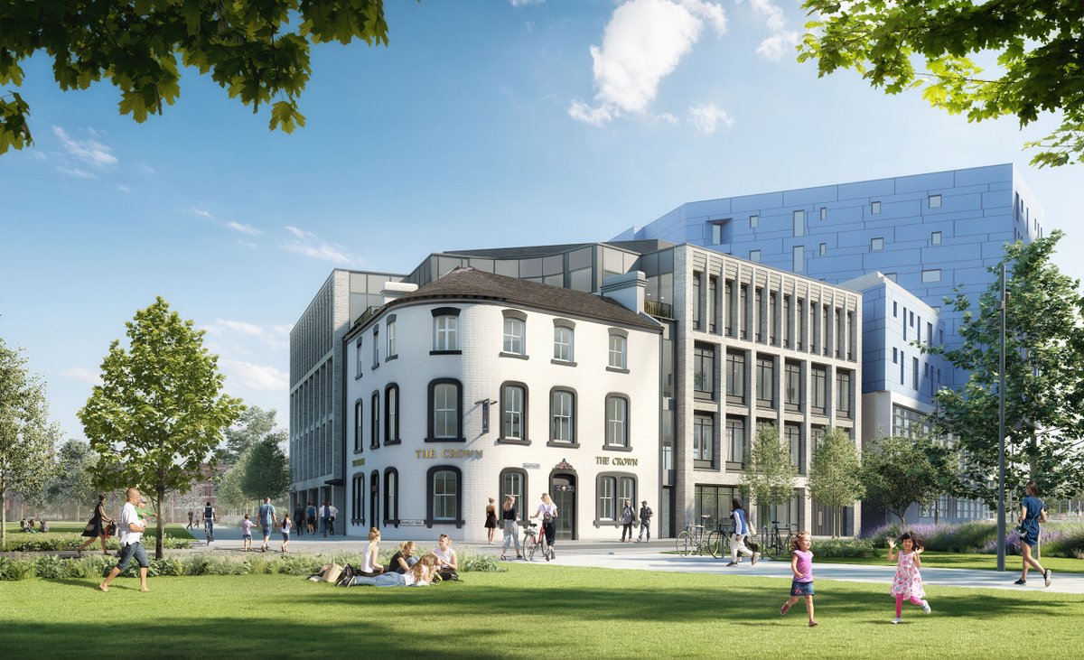 We’re pleased to announce that we have received planning consent for two key areas of our Leeds development, Aire Park: The restoration and extension of The Crown, and the first phase of the Park which will become the largest new city centre green space in the UK.