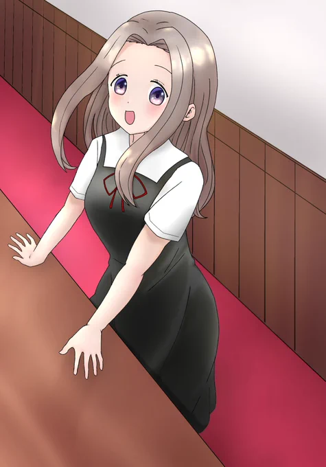 紀かれんちゃん描けた(✽'ཫ`✽)かれん可愛い(定期) #かぐや様は告らせたい 