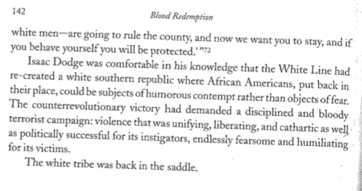 White southerners were humiliated on battle field & by Black people daring to B free. Their terrorism destroyed reconstruction. Jim Crow was maintained thru terrorism. To many, MLK/Obama/Kap were insults. The last straw. Are we seeing the Destruction of Reconstruction, Part 2?END