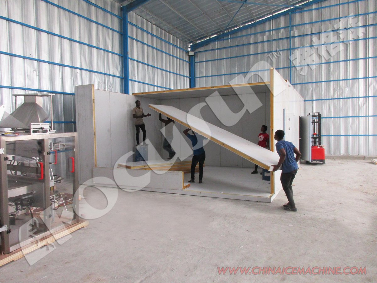 Focusun_Ice's tweet photo. Cold room installation in African countries for #icestorage. We can also provide professional industrial #coldrooms and solar-powered #coldstorage for different kinds of product conservation. Welcome your inquiry by WhatsApp: https://t.co/xIONpDMwqI or enquiry@focusun.com https://t.co/xAiFOQ4Ez4