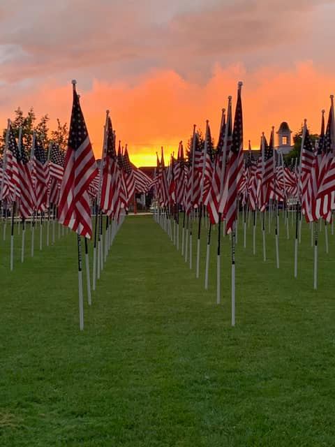 NEOPatriotism's tweet photo. Last weekend the Ohio Flags of Honor held a ceremony in Bellevue to recognize, honor and remember Ohio’s fallen since September 11, 2001. Flags were posted and 302 names of our Fallen Heroes were read. 🇺🇸♥️

#honor #remember #ournationsheroes #goldstarfamilies #flagsofhonor https://t.co/GZBWk1L2GQ