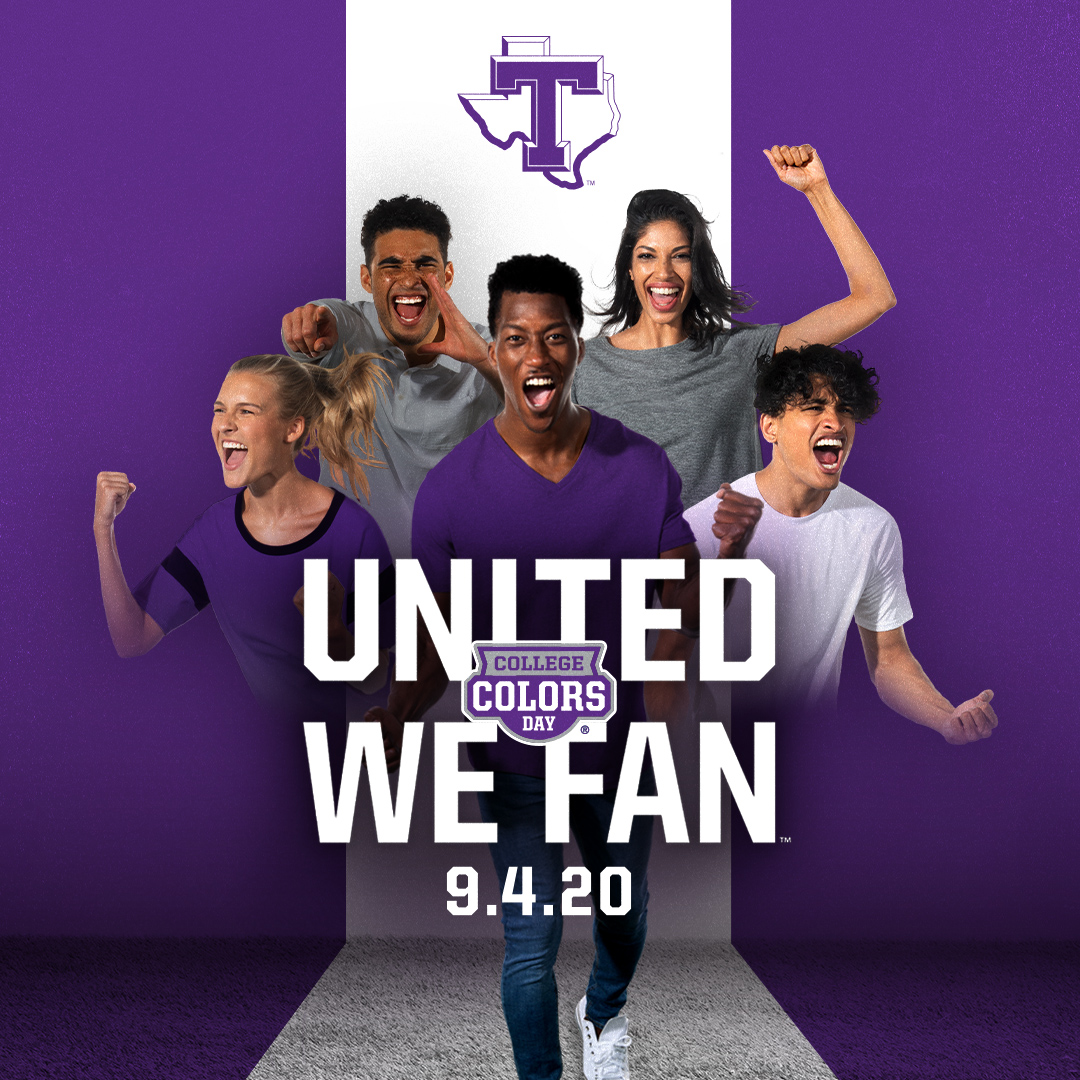 TarletonState's tweet photo. Today is National College Colors Day! Wear your #TarletonColors and share the Texan spirit! #TarletonState https://t.co/B2ooEVJTgJ