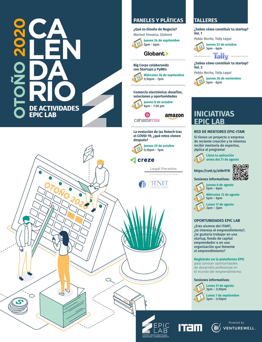 EPIC Lab ITAM (@epiclabitam) on Twitter photo ¡Conoce el calendario de actividades <a href="/EpicLabITAM/">EPIC Lab ITAM</a> de este semestre! Ingresa a epiclab.itam.mx/proximos-event… para más detalles. ¡Conoce el calendario de actividades <a href="/EpicLabITAM/">EPIC Lab ITAM</a> de este semestre! Ingresa a epiclab.itam.mx/proximos-event… para más detalles.
