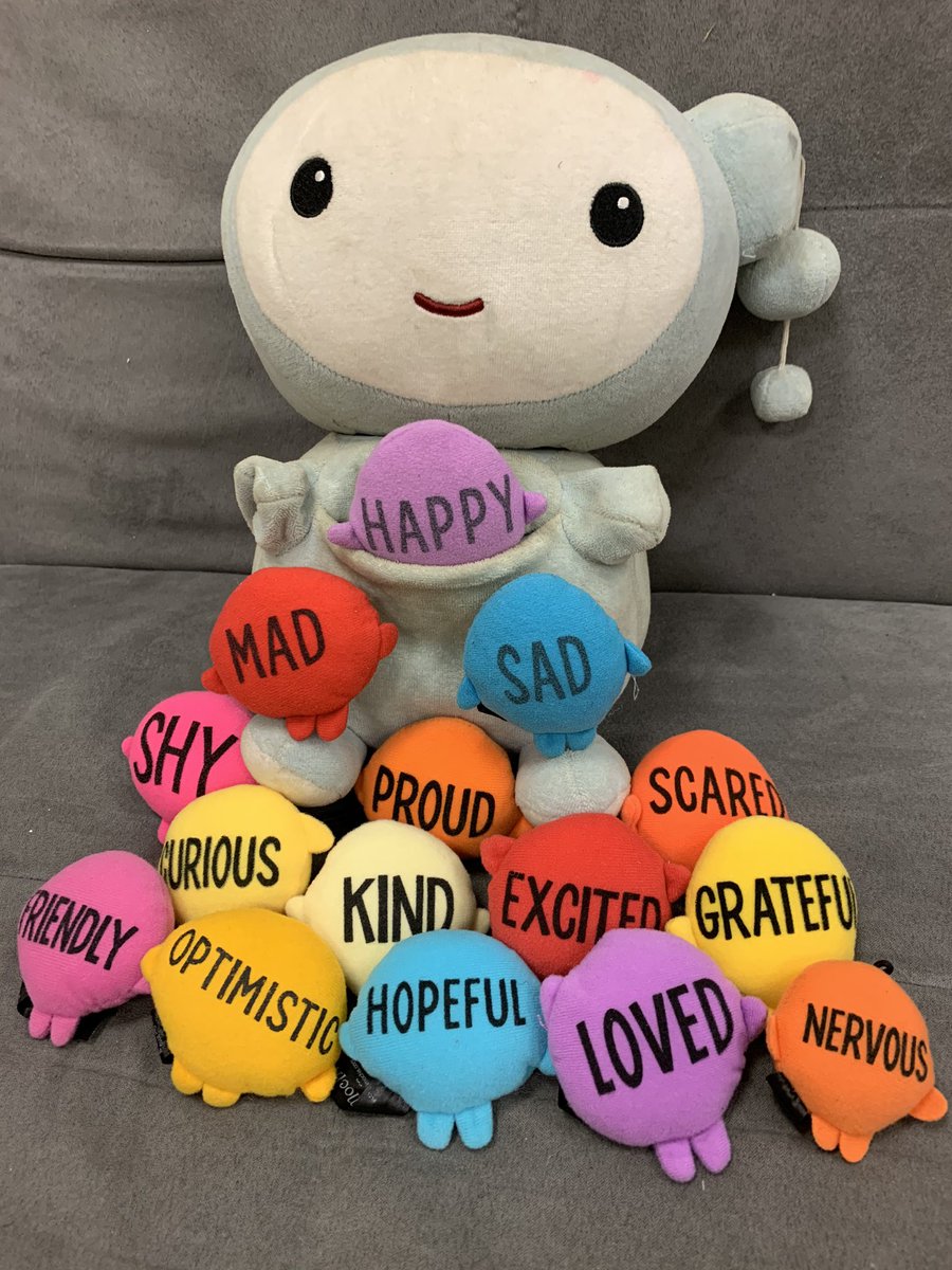 BoldinBSES's tweet photo. Lots of feelings this week! It’s okay! Cloud was so happy to see friends during Zoom Guidance classes. Maybe you were nervous, happy, excited, sad, or scared? Hoping you are Proud today because everyone tried their best! #GVFeeling #BSESJagNation https://t.co/HApLy6HbYX