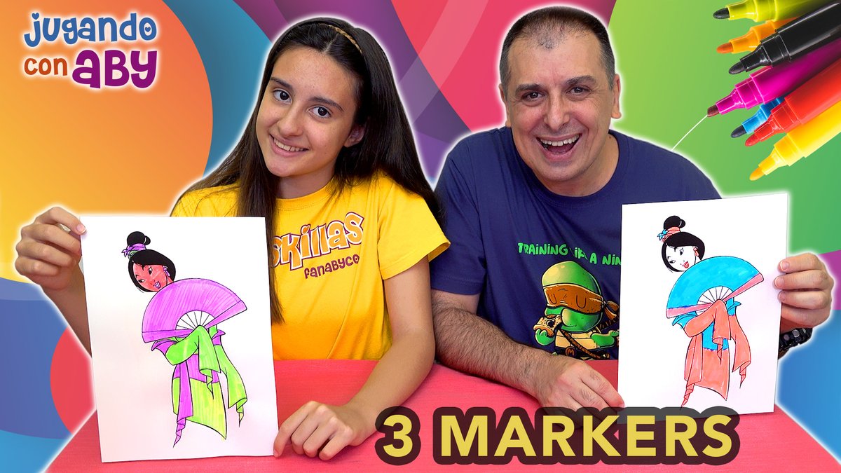 Fanabycos's tweet photo. #JUGANDOCONABY 3 MARKER CHALLENGE Plus de Mulán de Disney con rotuladores de colores https://t.co/RBeQxNcj2X a través de @YouTube https://t.co/Tq39sWpaxB